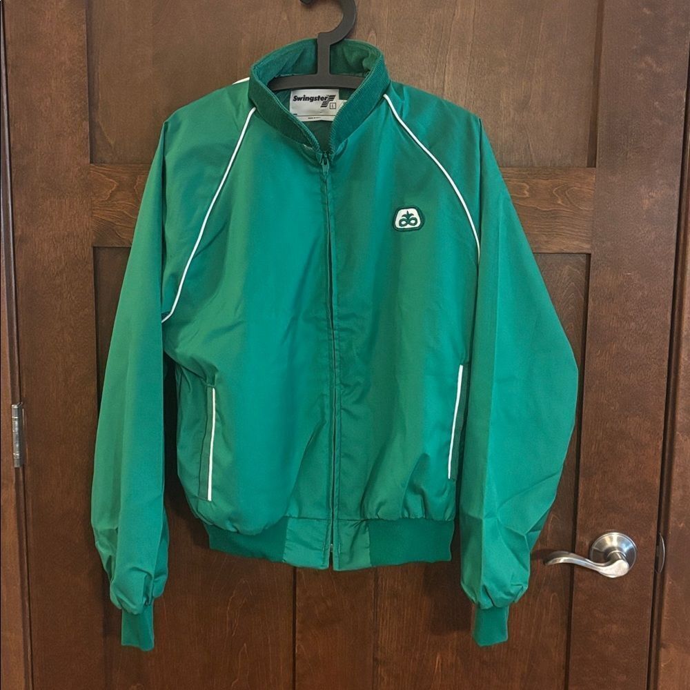 NEW. Vintage Swingster Pioneer Seed Zip Front Jacket - L